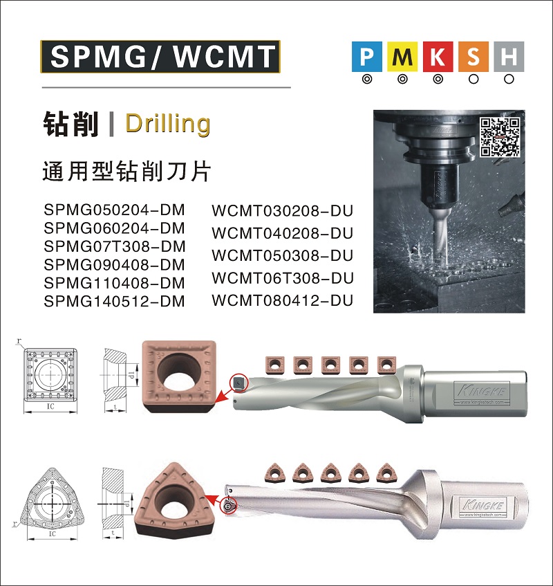 快速鉆（U鉆）SPMG/WCMT鉆削刀片